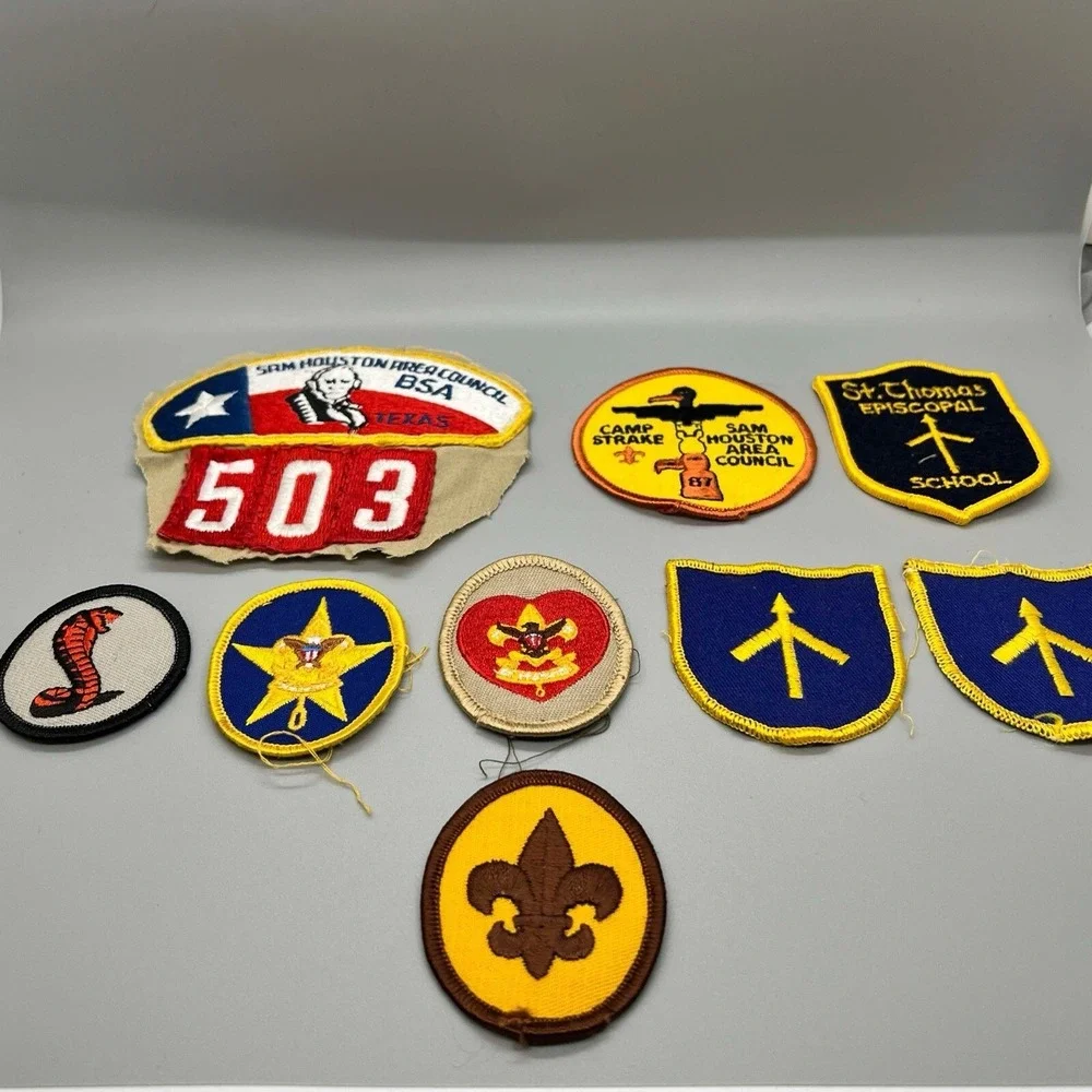 Boy Scouts/cub Medallion Badge Retro USA bundle Of Patches Vintage Lot 11 Piece